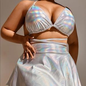 Brand new size 16 3 piece metallic bikini